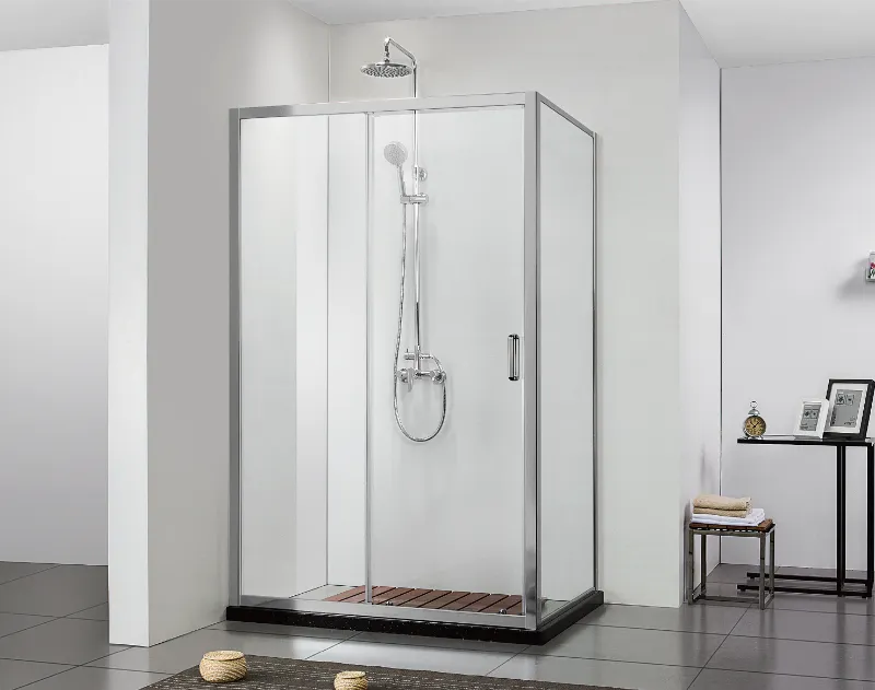 COVEY SEMI-FRAMELESS SINGLE SLIDING DOOR SHOWER SCREEN CHROME