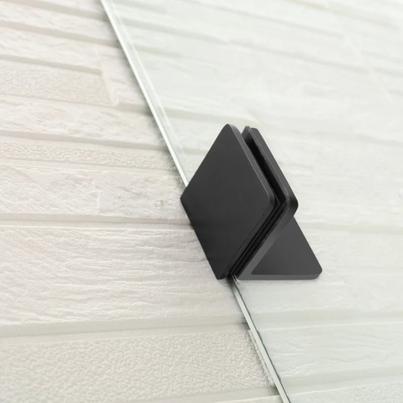 COVEY WALL TO WALL FRAMELESS PIVOTAL HINGE DOOR SHOWER SCREEN GUN METAL GREY
