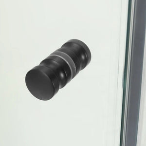 COVEY WALL TO WALL FRAMELESS PIVOTAL HINGE DOOR SHOWER SCREEN GUN METAL GREY