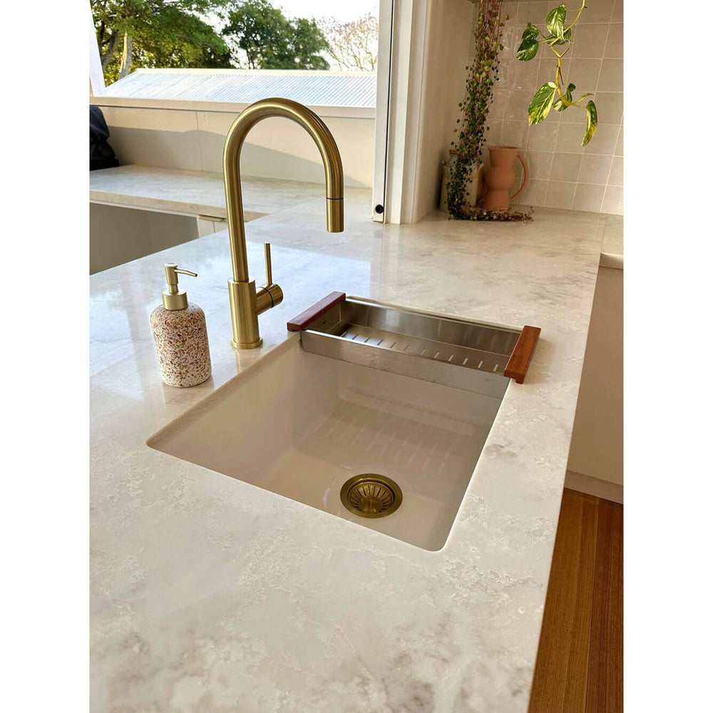 TURNER HASTINGS SINK COLANDER 435MM STAINLESS STEEL