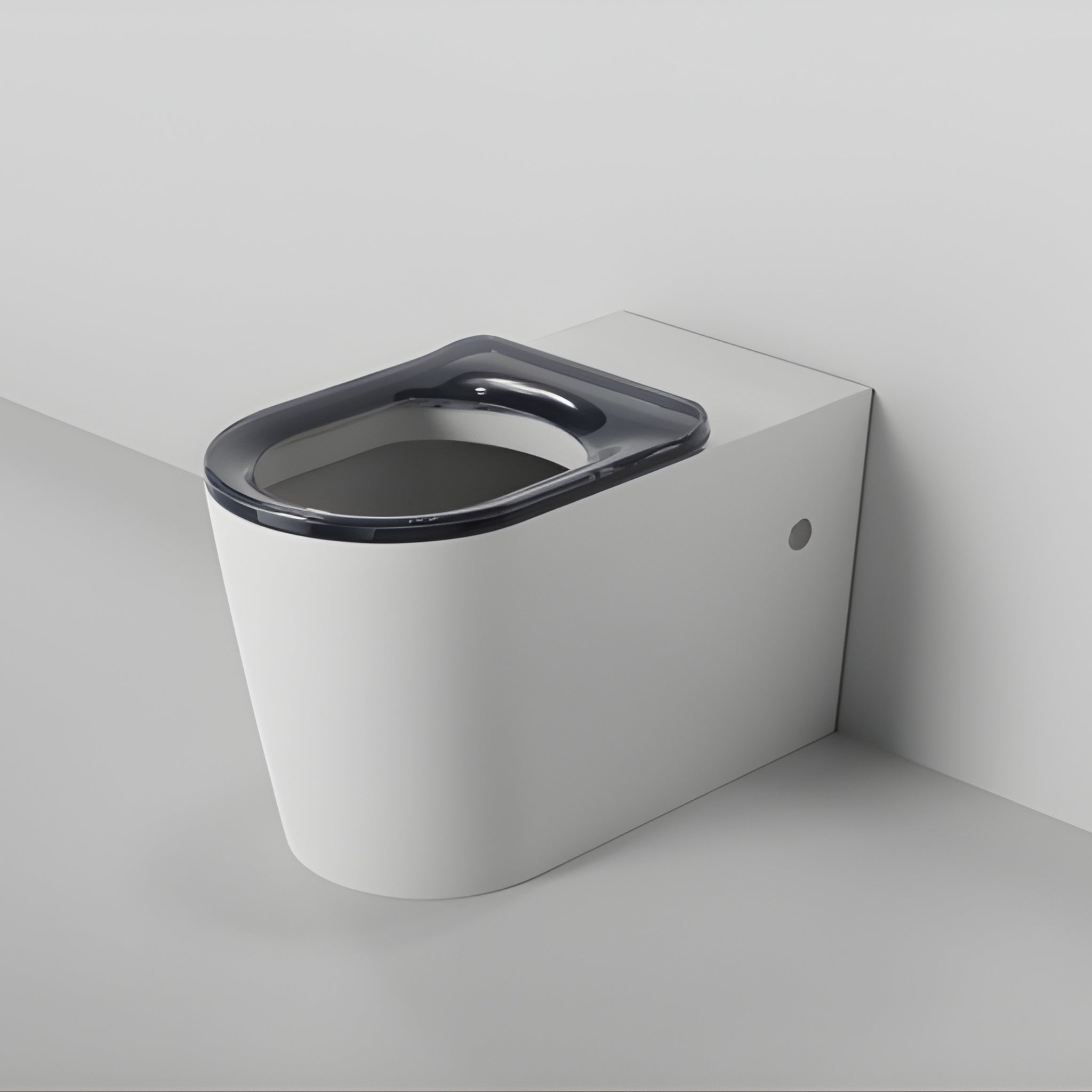 ZUMI CARA CARE RIMLESS WALL FACED TOILET PAN GLOSS WHITE