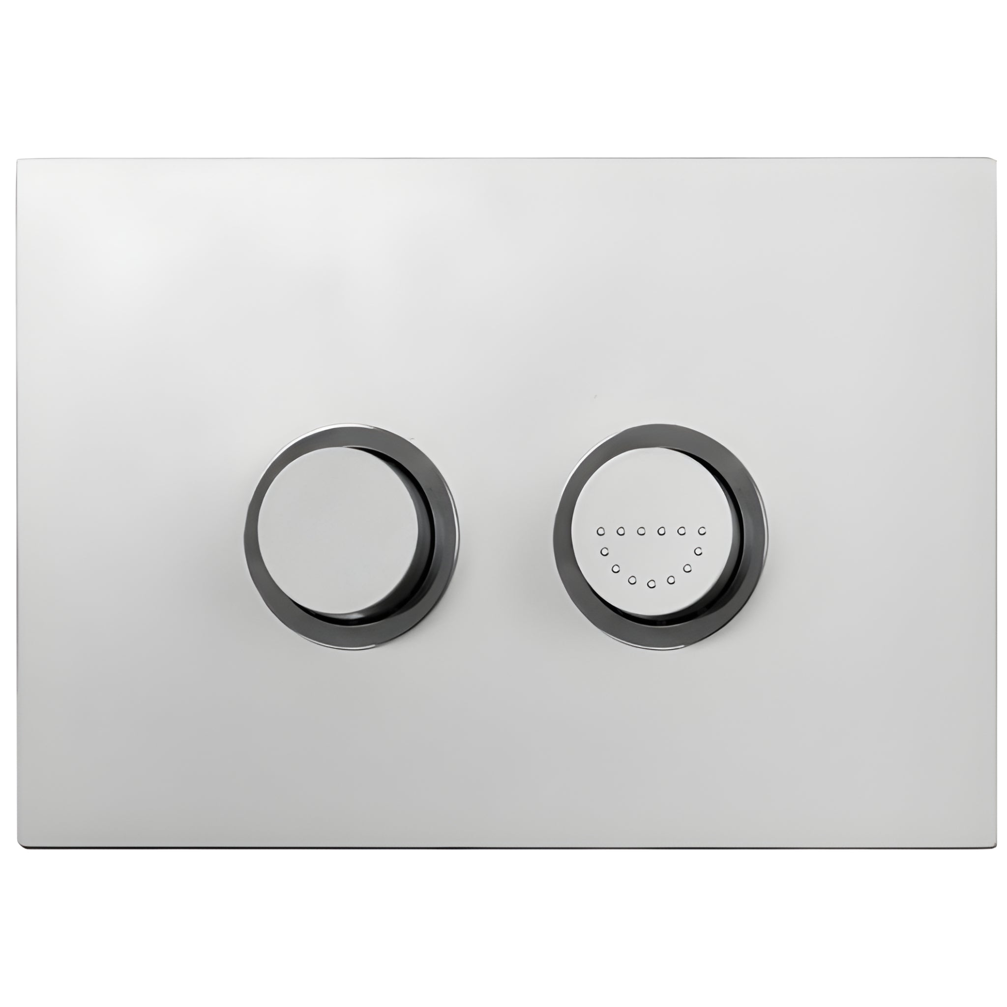 ZUMI CARA CARE WALL FACED FLOOR PAN WITH PNEUMATIC IN WALL CISTERN & PNEUMATIC IN WALL FLUSH PLATE PACKAGE GLOSS WHITE