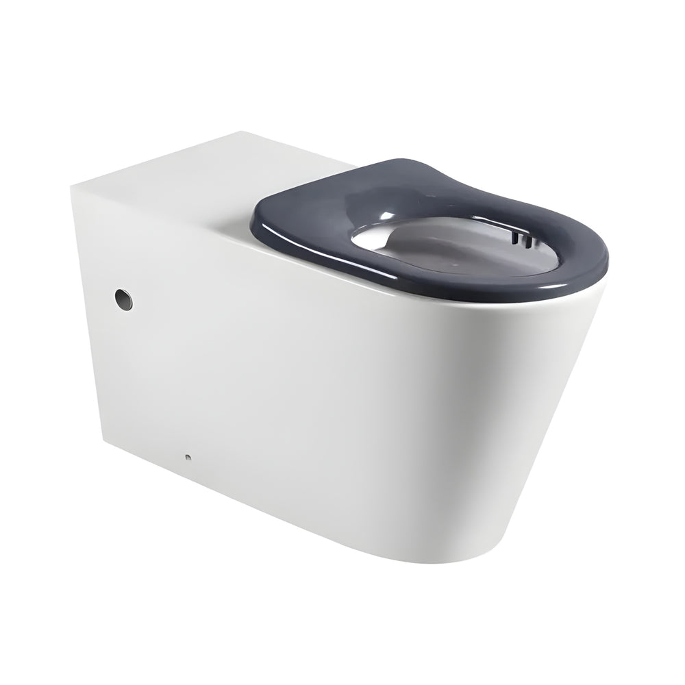 ZUMI CARA CARE RIMLESS WALL FACED TOILET PAN GLOSS WHITE