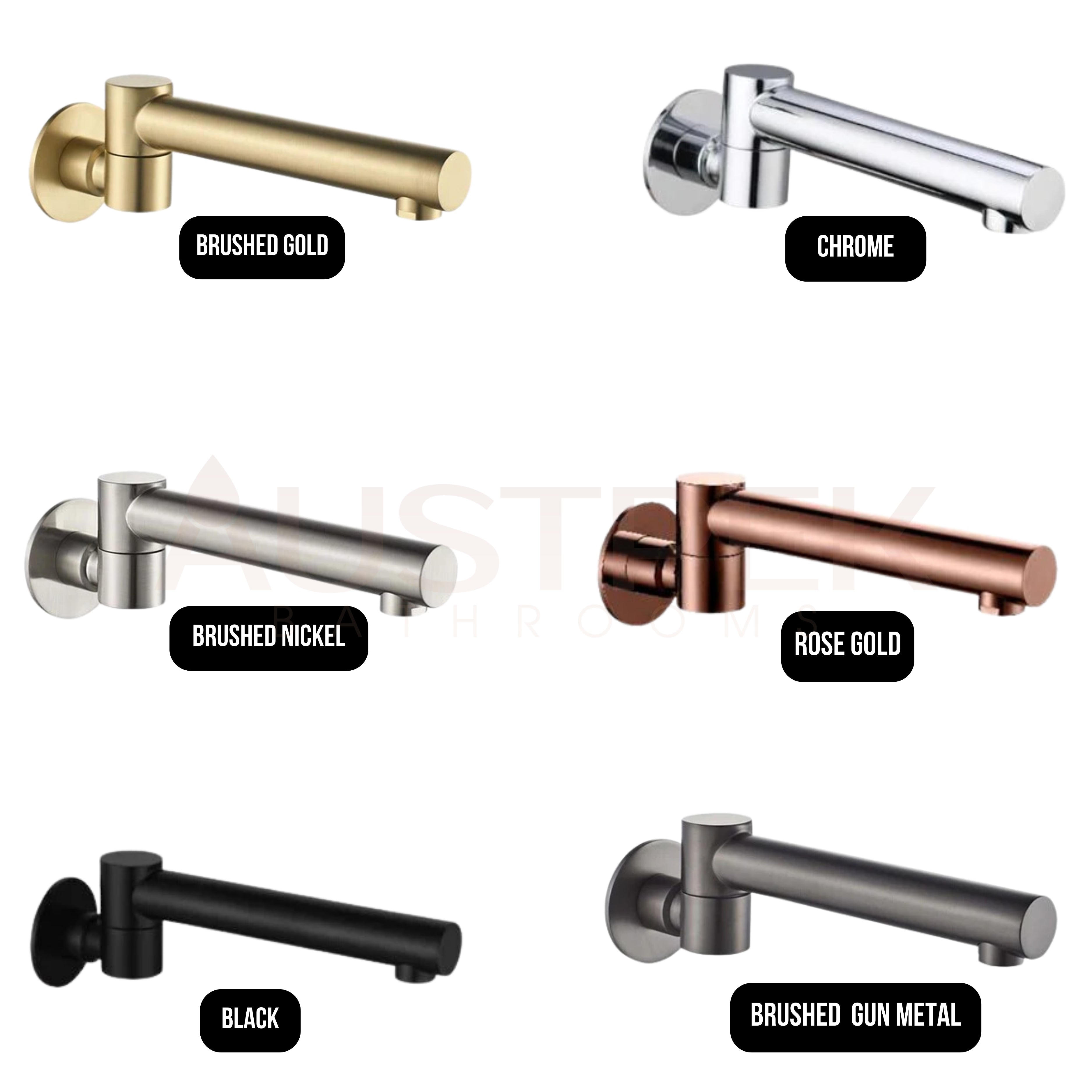 HELLYCAR IDEAL SWIVEL BATH OUTLET 200MM ROSE GOLD