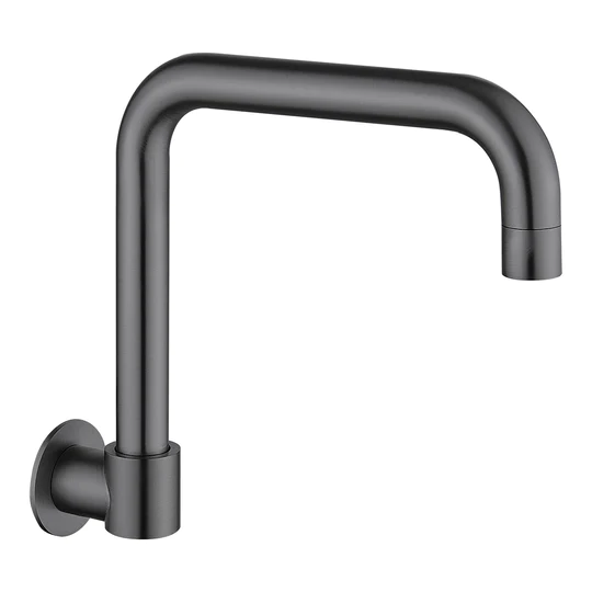 HELLYCAR IDEAL LEAD FREE SWIVEL WALL BATH OUTLET 198MM BRUSHED GUN METAL