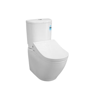 TOTO BASIC+ BTW TOILET AND S5 WASHLET W/ REMOTE CONTROL PACKAGE D-SHAPED GLOSS WHITE