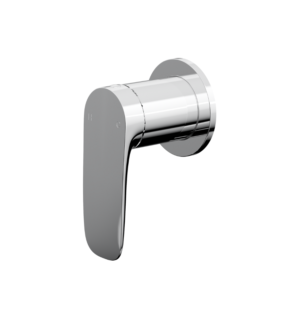 LINSOL CURVA WALL MIXER 124MM CHROME
