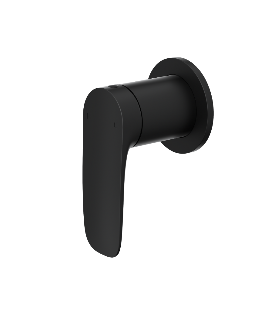 LINSOL CURVA WALL MIXER 124MM MATTE BLACK