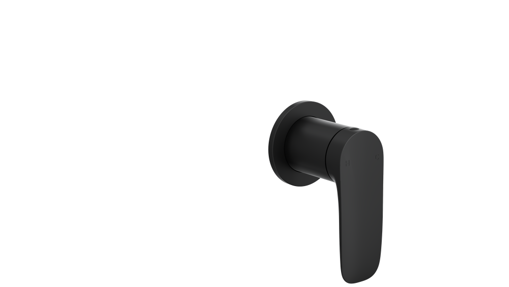 LINSOL CURVA WALL MIXER 124MM MATTE BLACK - Alternate View