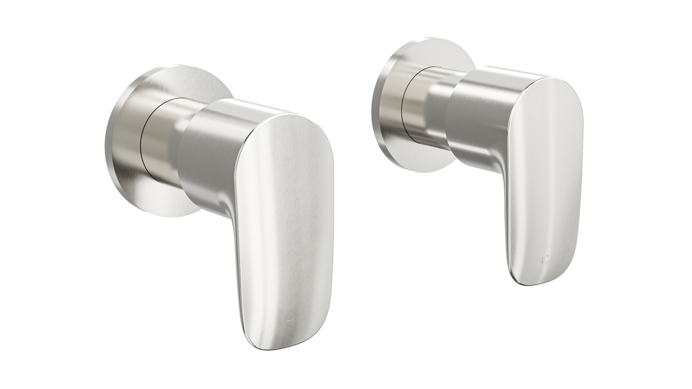 LINSOL CURVA WALL TOP ASSEMBLIES 87MM BRUSHED NICKEL - Alternate View