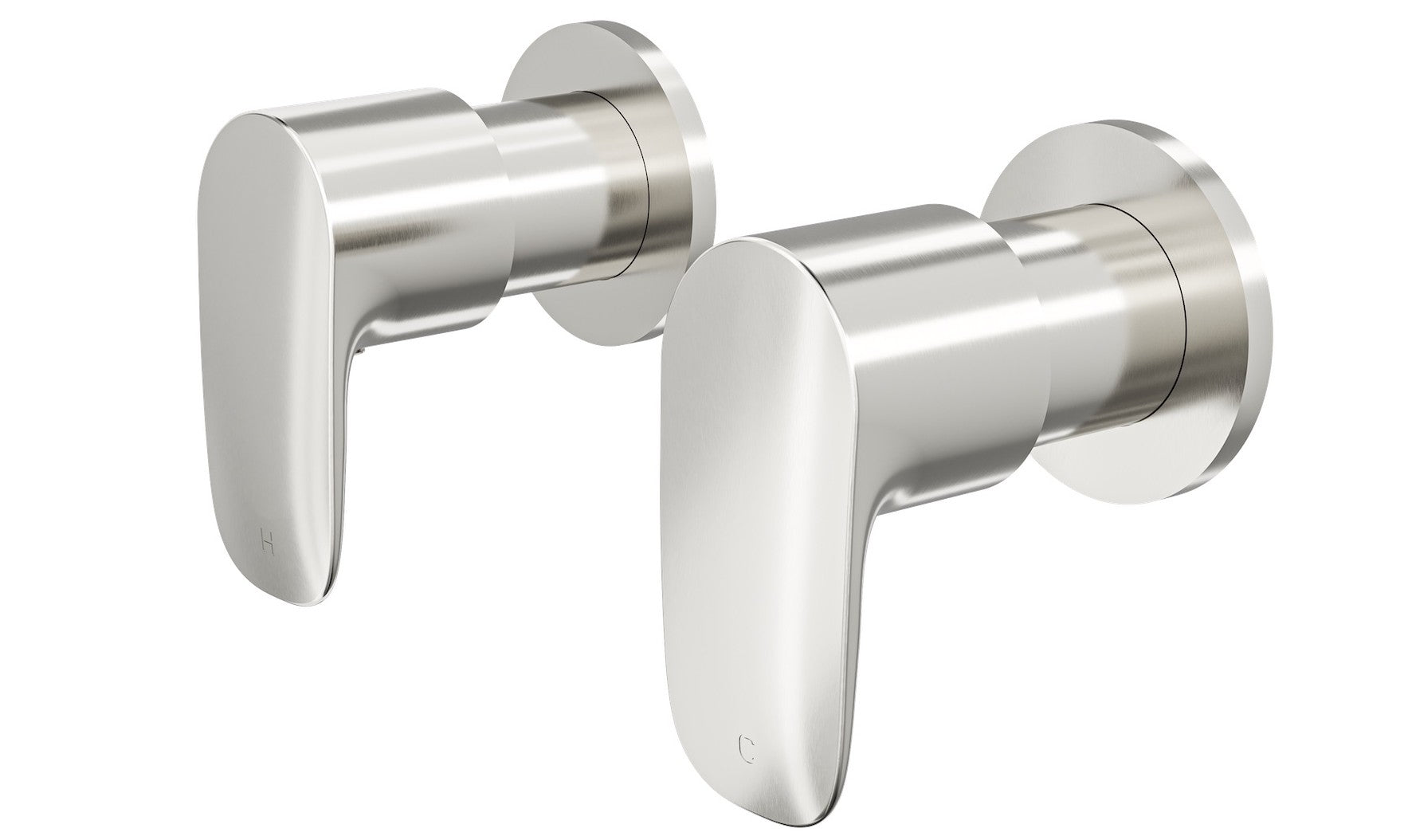 LINSOL CURVA WALL TOP ASSEMBLIES 87MM BRUSHED NICKEL