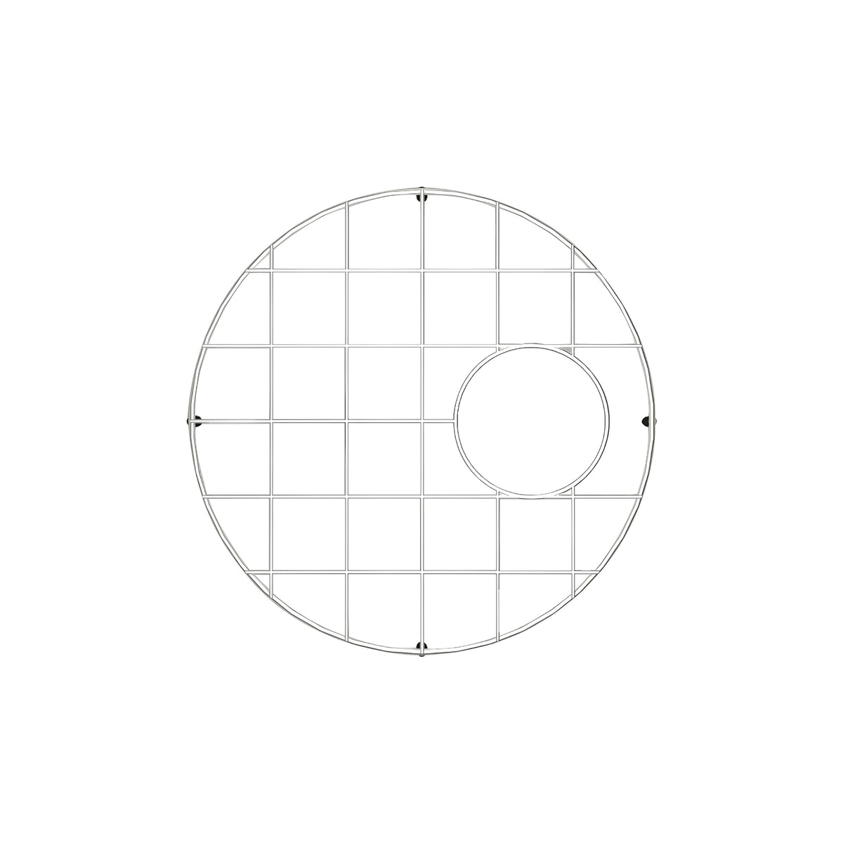 TURNER HASTINGS CUISINE ROUND PROTECTIVE SINK GRID 355MM STAINLESS STEEL
