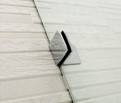 COVEY FIXED PANEL WITH CURVED CORNER BATH SCREEN CHROME