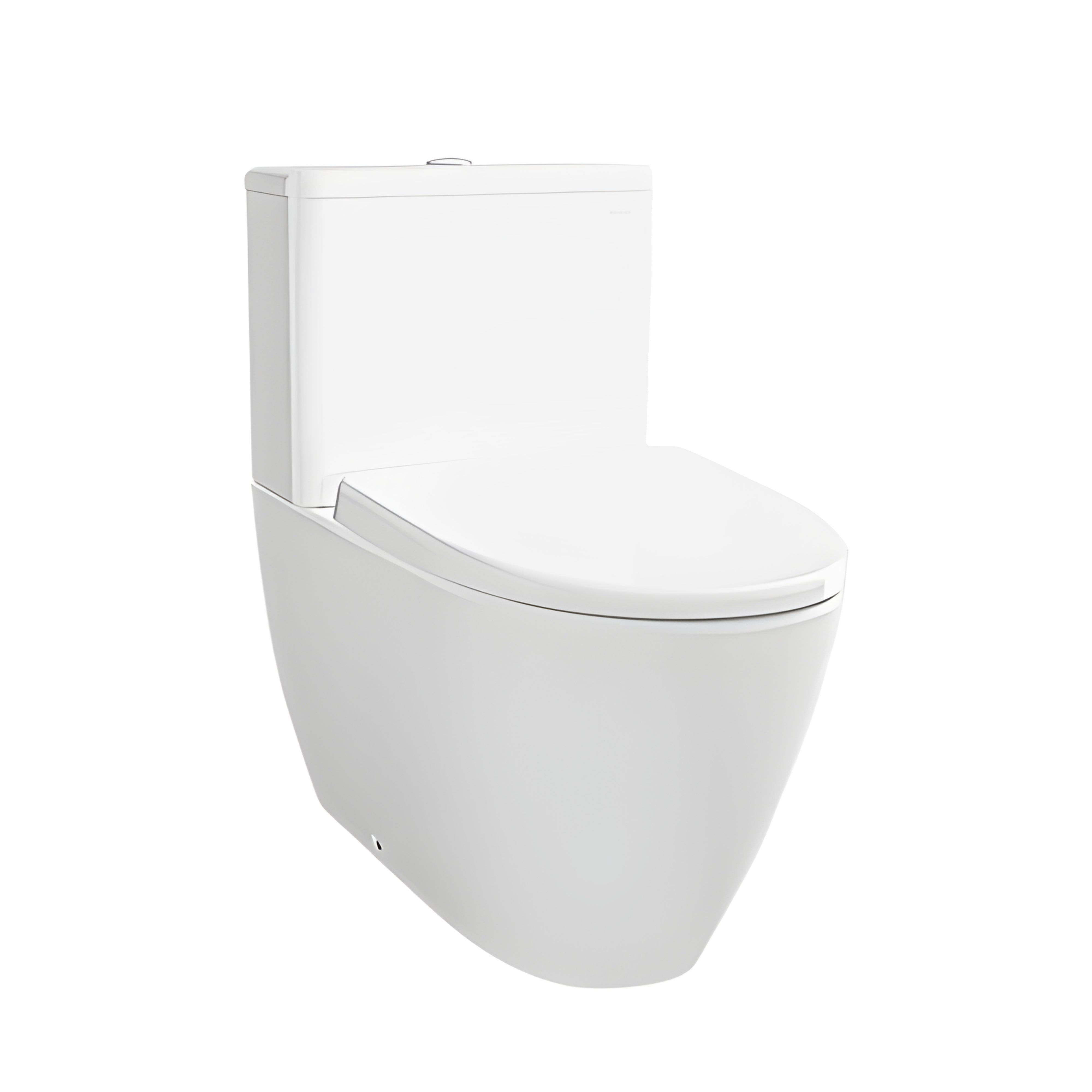 TOTO ROUND CLOSE COUPLED TOILET (STRAIGHT CISTERN) GLOSS WHITE