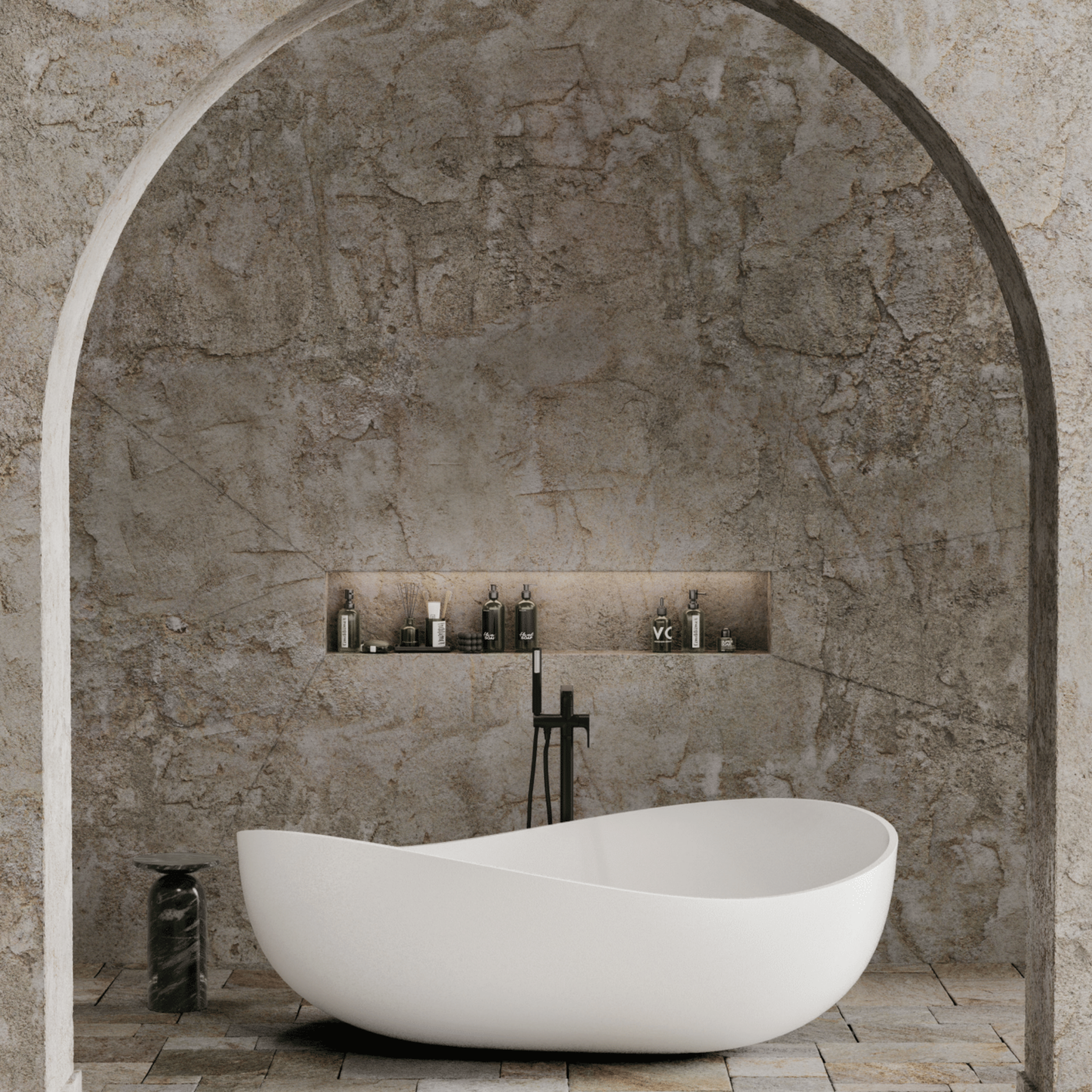 CETO WAVERLY FREESTANDING BATHTUB MATTE WHITE 1800MM