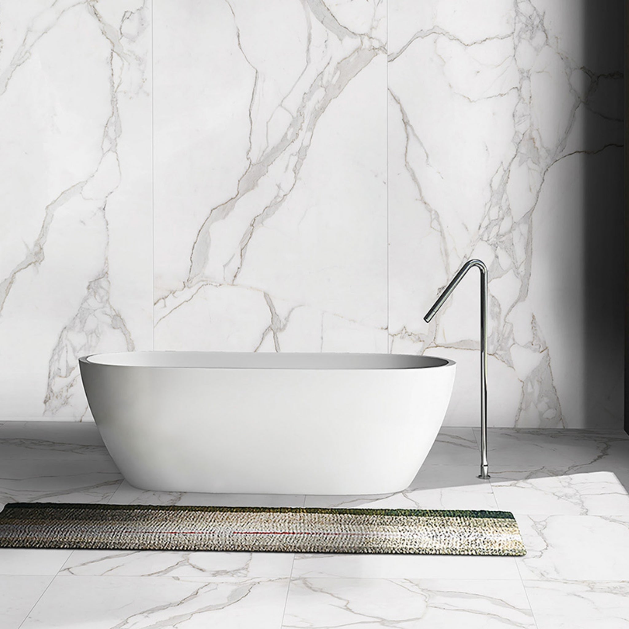 EVERSTONE MEGASLIM CALACATTA GOLD 3200X1600MM RECTANGULAR THIN SLAB (PER PACK)