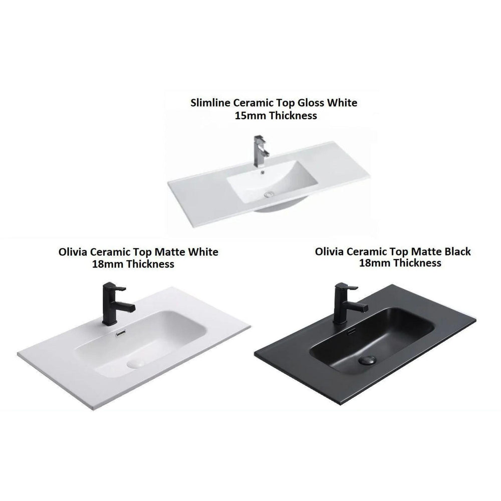 BTH SHAKER PROFILE MATTE WHITE 600MM SINGLE BOWL WALL HUNG VANITY