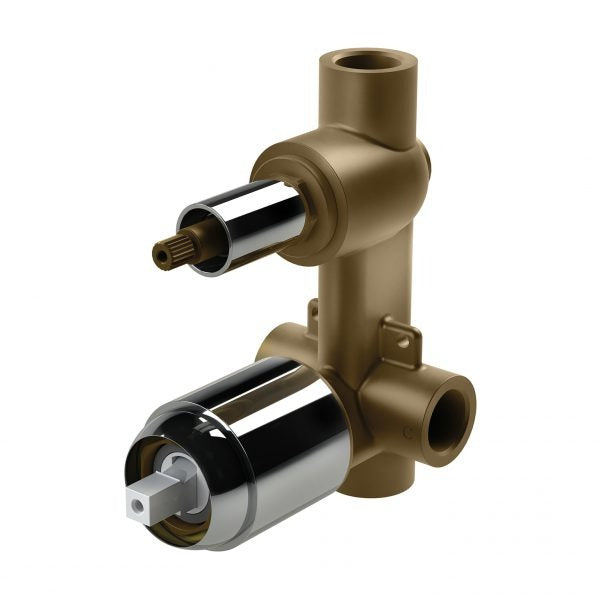 PHOENIX PINA SHOWER AND BATH DIVERTER MIXER WITH TRIM KIT AND BODY CHROME