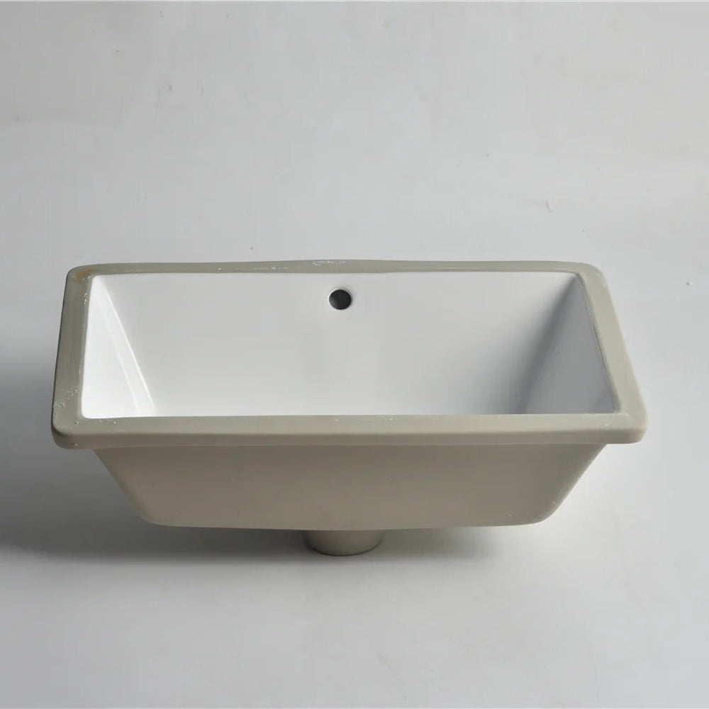 CLAYA RECTANGULAR UNDER COUNTER BASIN GLOSS WHITE 530MM