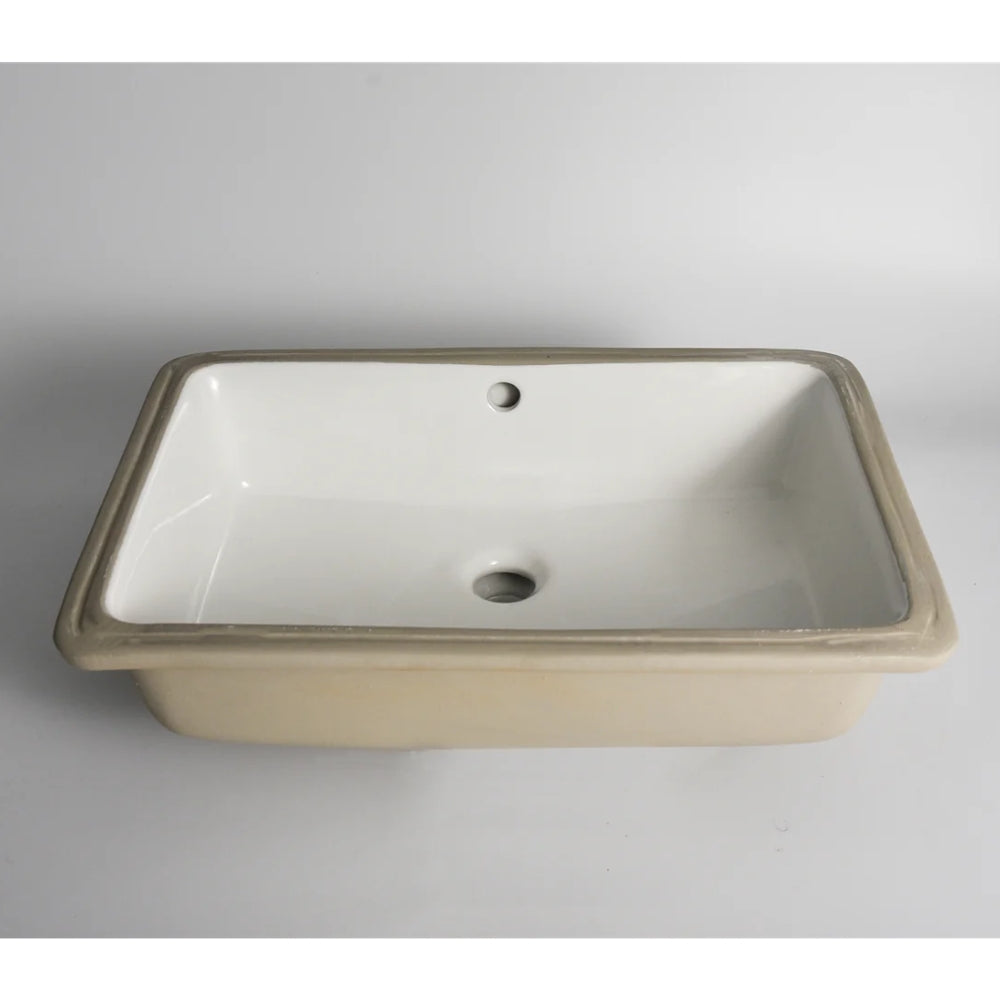 CLAYA RECTANGULAR UNDER COUNTER BASIN GLOSS WHITE 530MM
