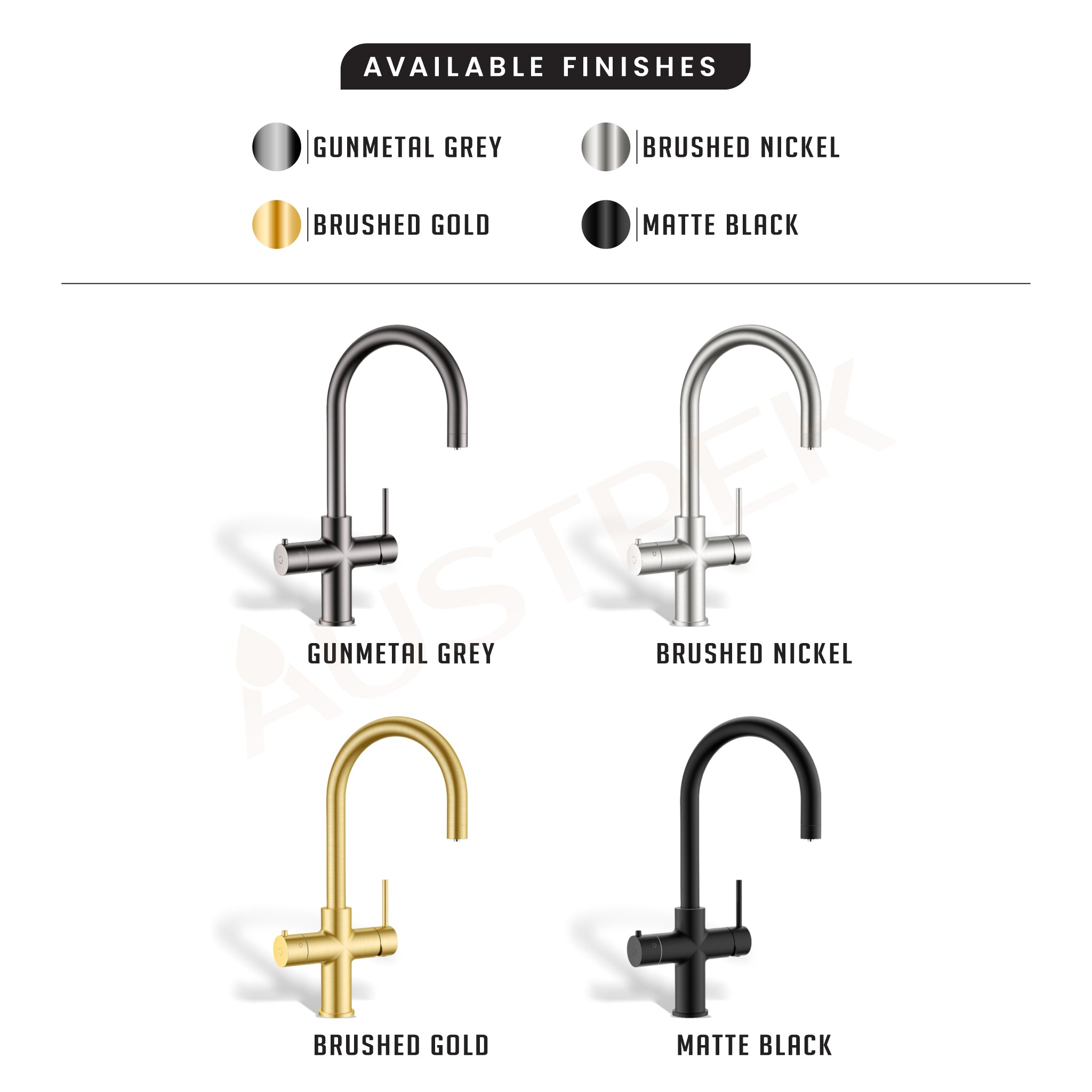ALIA M41 LEAD FREE INSTANT HOT FILTERED WATER TAP BRUSHED GOLD