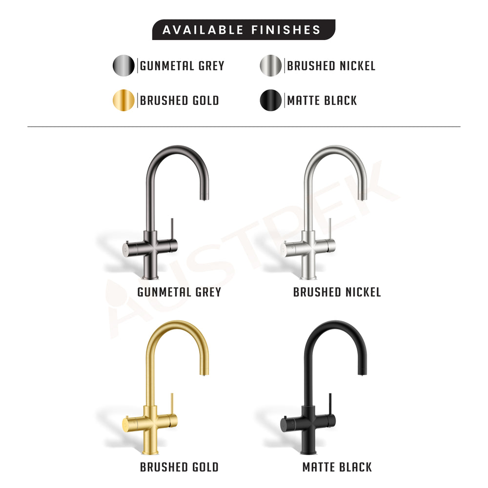 ALIA M41 INSTANT HOT AND COLD FILTERED WATER TAP BRUSHED GOLD