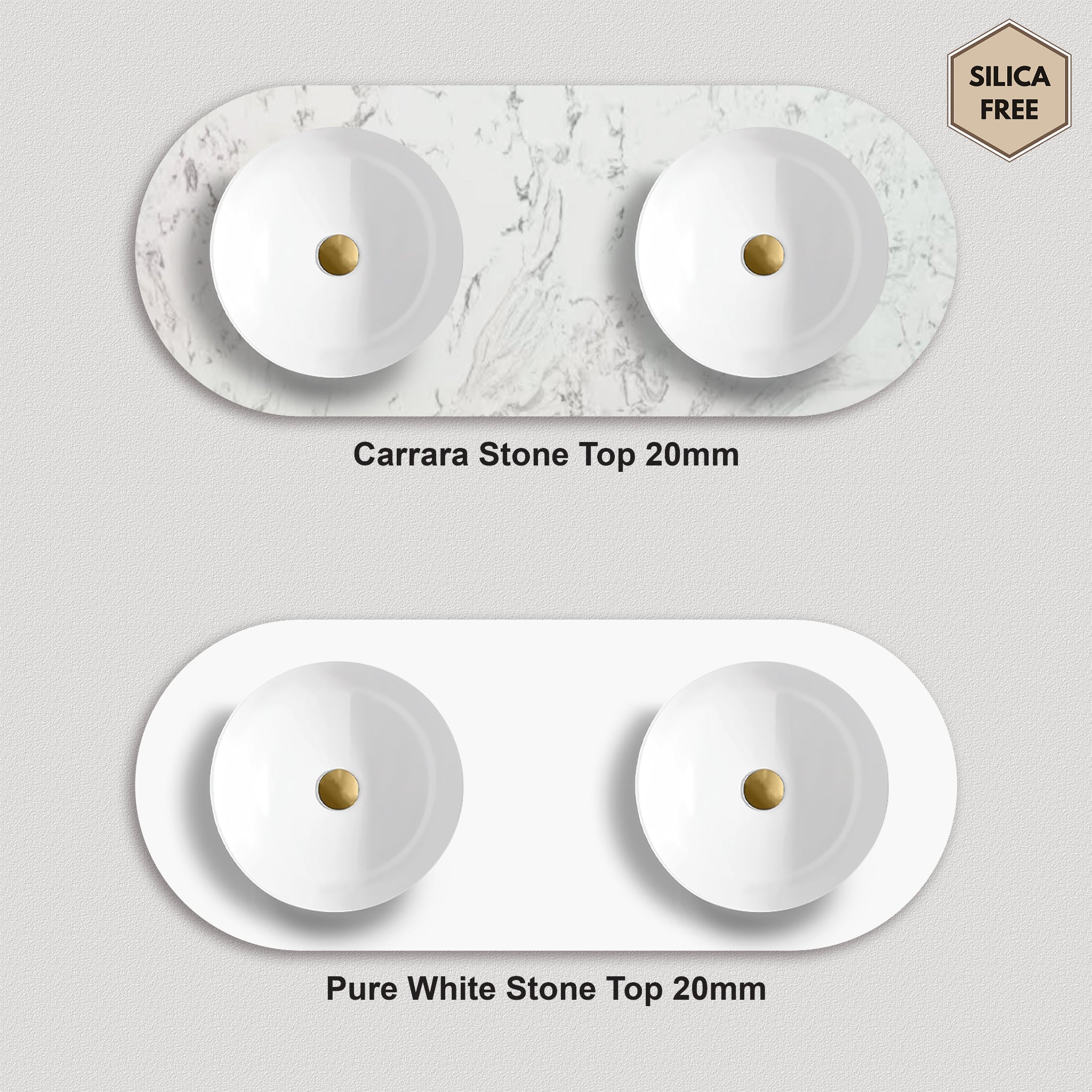 ORIO MONTEBELLO LIGHT WALNUT FLUTED 1500MM OVAL DOUBLE BOWL WALL HUNG VANITY