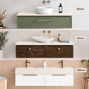 TIMBERLINE SILKSURFACE COPPER PEARL DOUBLE BOWL VANITY TOP