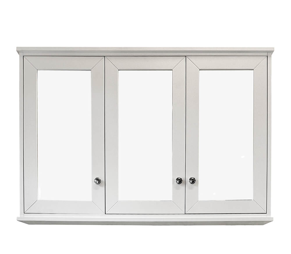 TURNER HASTINGS COVENTRY SATIN WHITE MIRROR SHAVING CABINET 1200X810MM