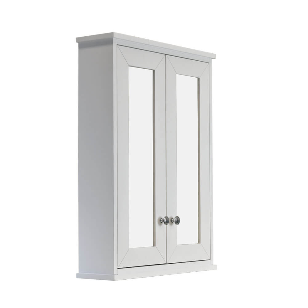 TURNER HASTINGS COVENTRY SATIN WHITE MIRROR SHAVING CABINET 600X810MM