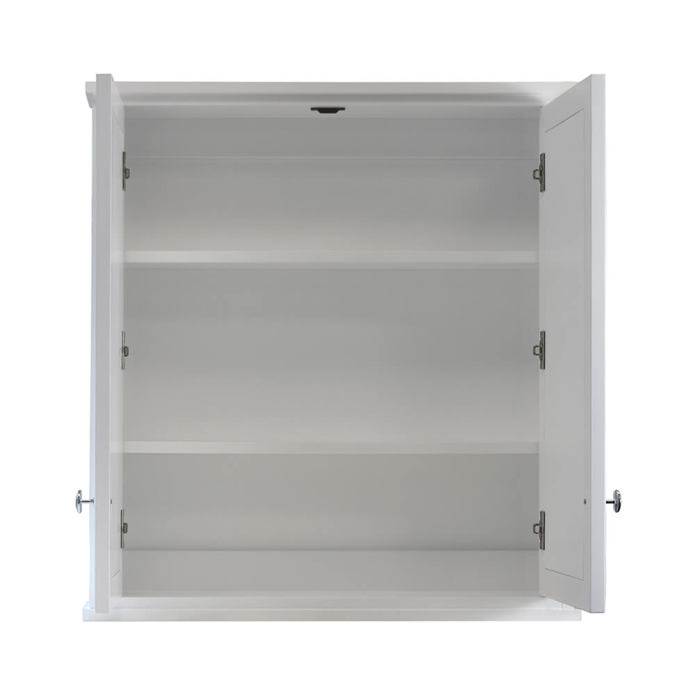 TURNER HASTINGS COVENTRY SATIN WHITE MIRROR SHAVING CABINET 750X810MM