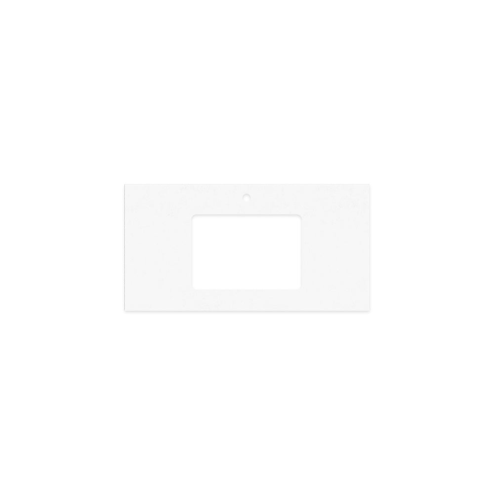 FIENZA CRYSTAL PURE SILICA FREE RECTANGULAR DEPTH STONE BENCHTOP WITH SINGLE UNDERMOUNT BASIN HOLE & TAP HOLE (AVAILABLE IN 600MM, 750MM, 900MM, 1200MM, 1500MM AND 1800MM)