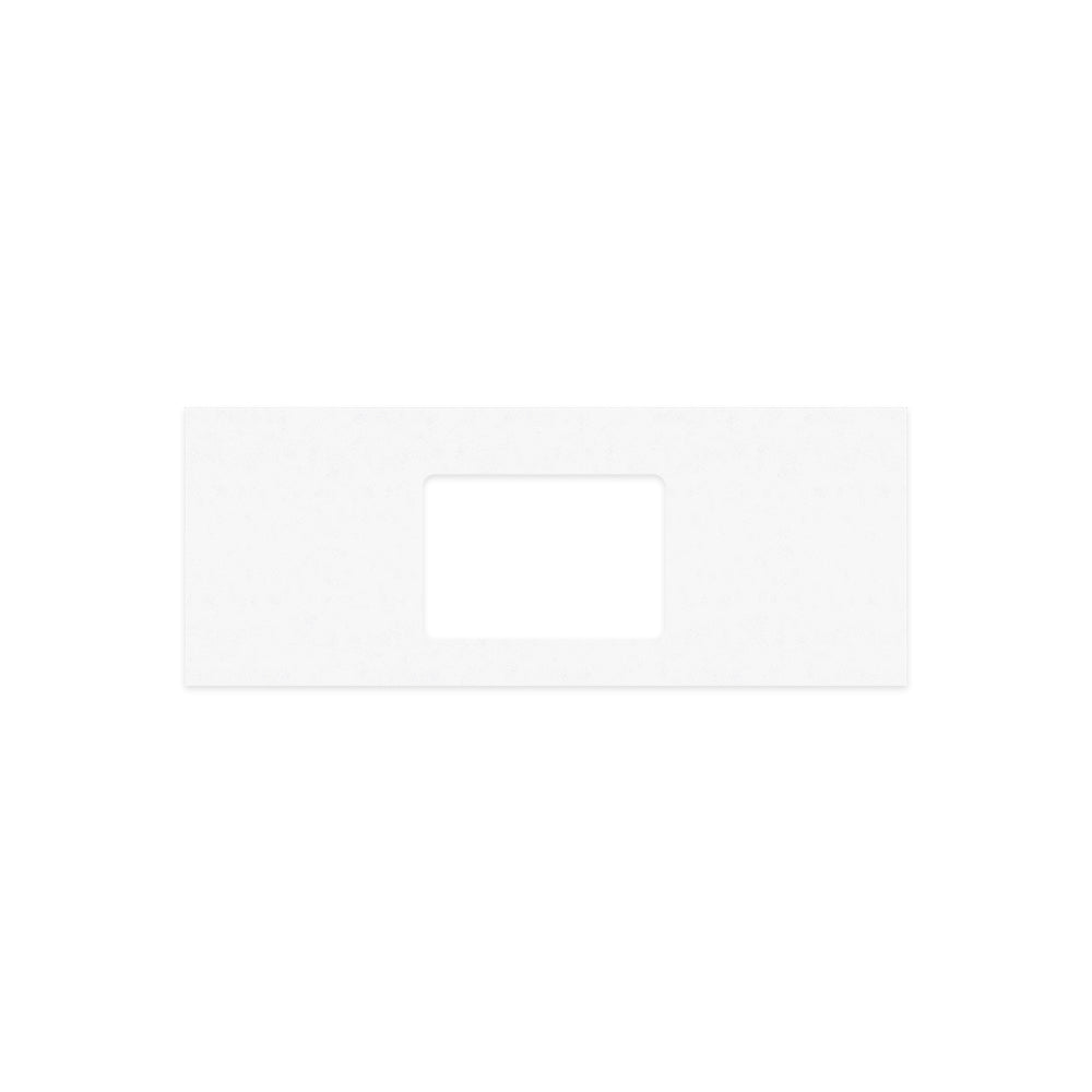 FIENZA CRYSTAL PURE SILICA FREE RECTANGULAR STONE BENCHTOP WITH SINGLE UNDERMOUNT BASIN HOLE (AVAILABLE IN 750MM, 900MM, 1200MM, 1500MM AND 1800MM)