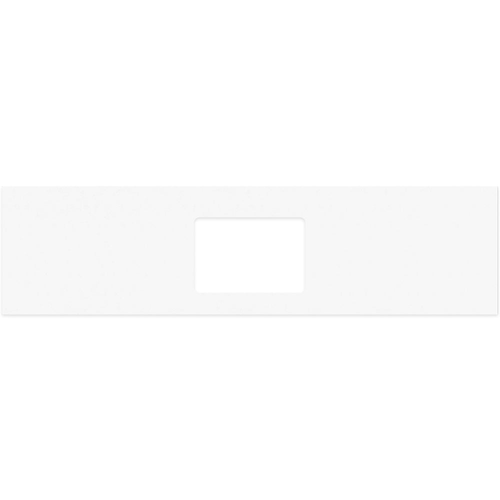 FIENZA CRYSTAL PURE SILICA FREE RECTANGULAR STONE BENCHTOP WITH SINGLE UNDERMOUNT BASIN HOLE (AVAILABLE IN 750MM, 900MM, 1200MM, 1500MM AND 1800MM)