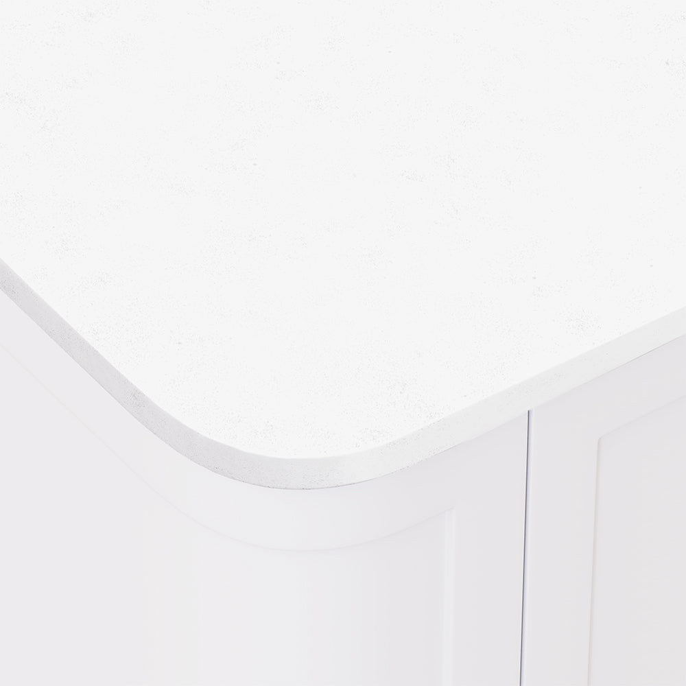 FIENZA CRYSTAL PURE SILICA FREE CURVED DEPTH STONE BENCHTOP (AVAILABLE IN 750MM 900MM 1200MM AND 1500MM)