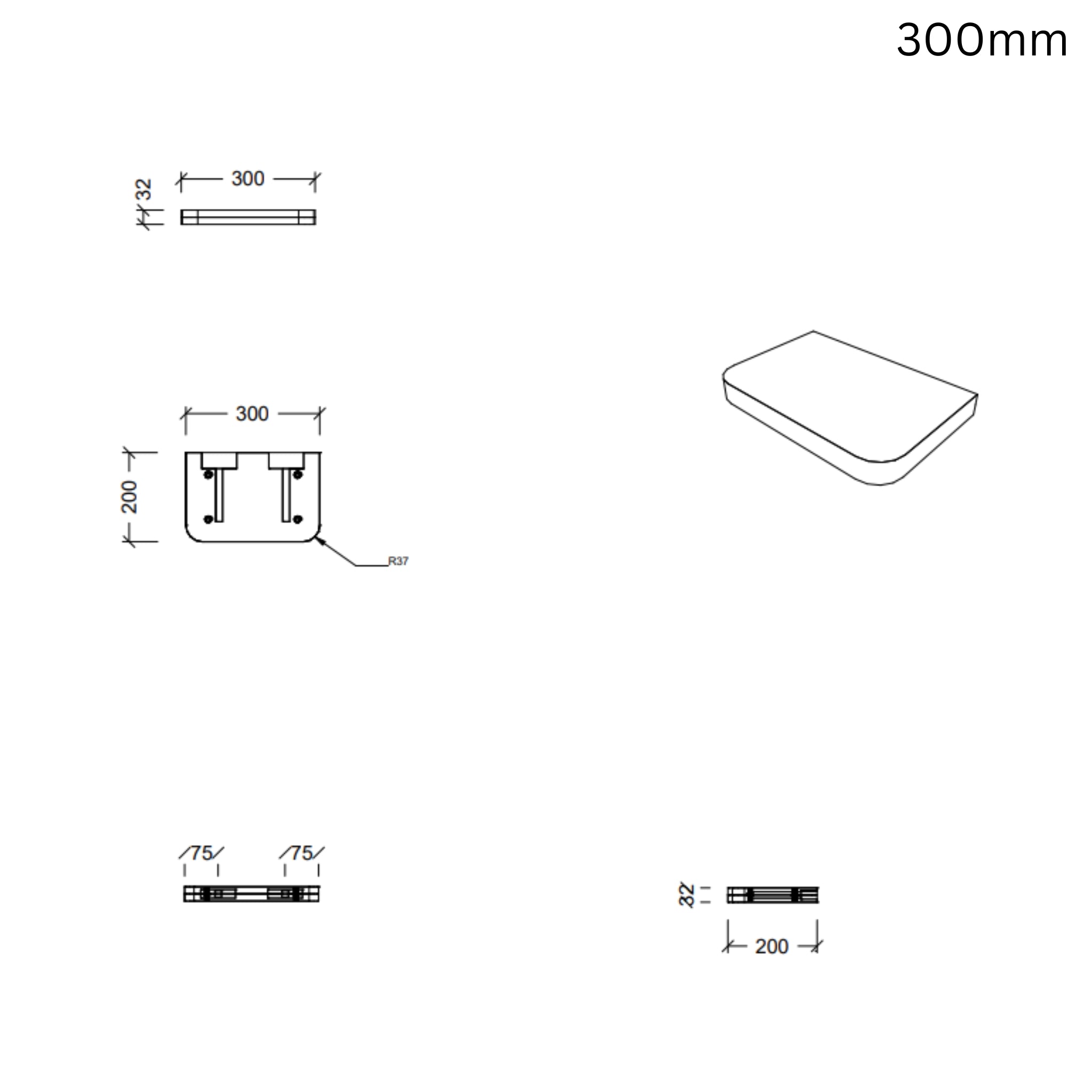 TIMBERLINE CUSTOM CURVED SPLICE SHELVES (ALL SIZING)