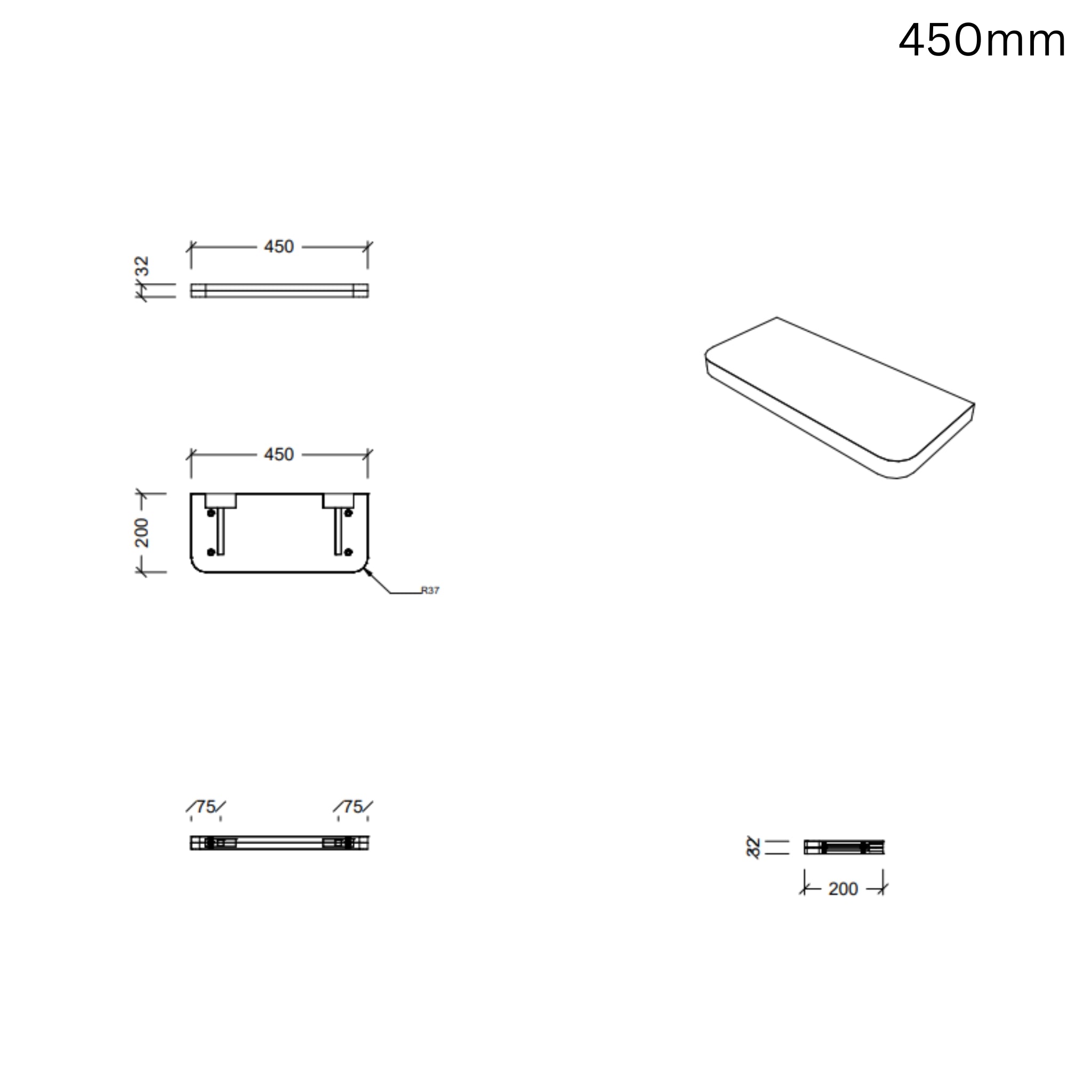 TIMBERLINE CUSTOM CURVED SPLICE SHELVES (ALL SIZING)