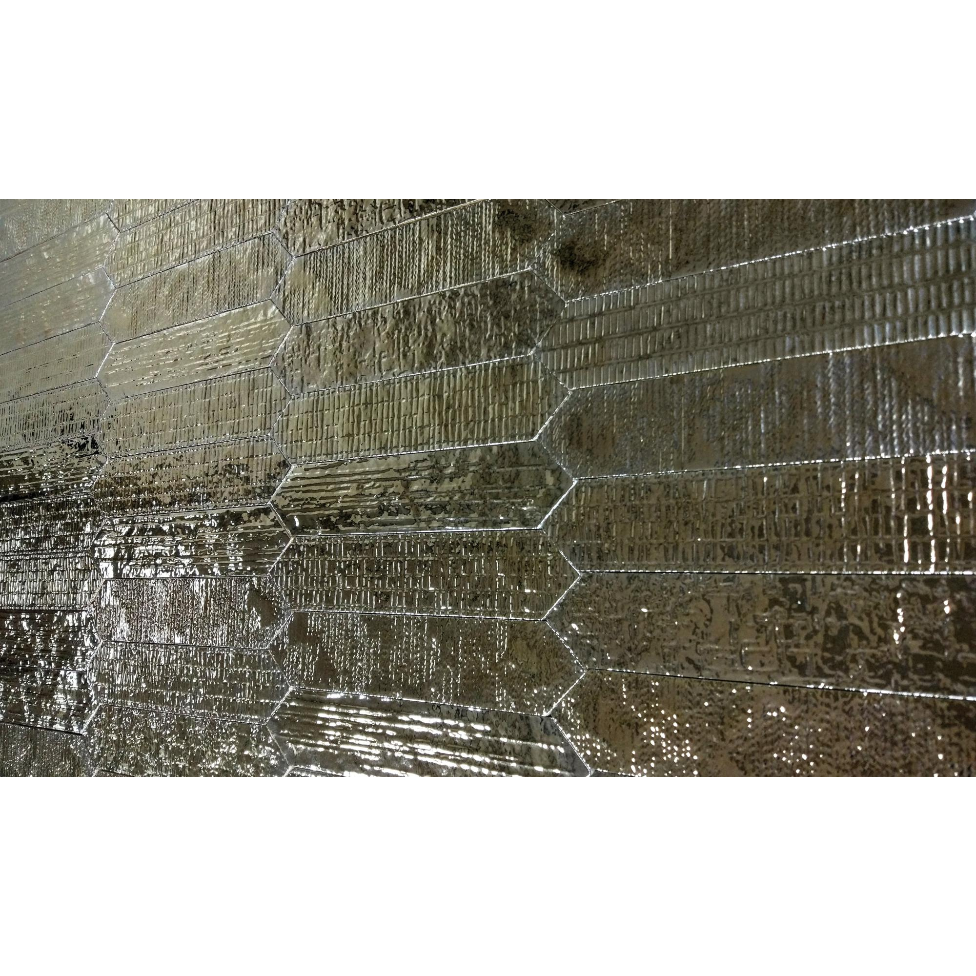 DUNE CERAMICA CRACKLE DECOR METAL GLOSS 65X330MM DIAMOND TILE (PER BOX)