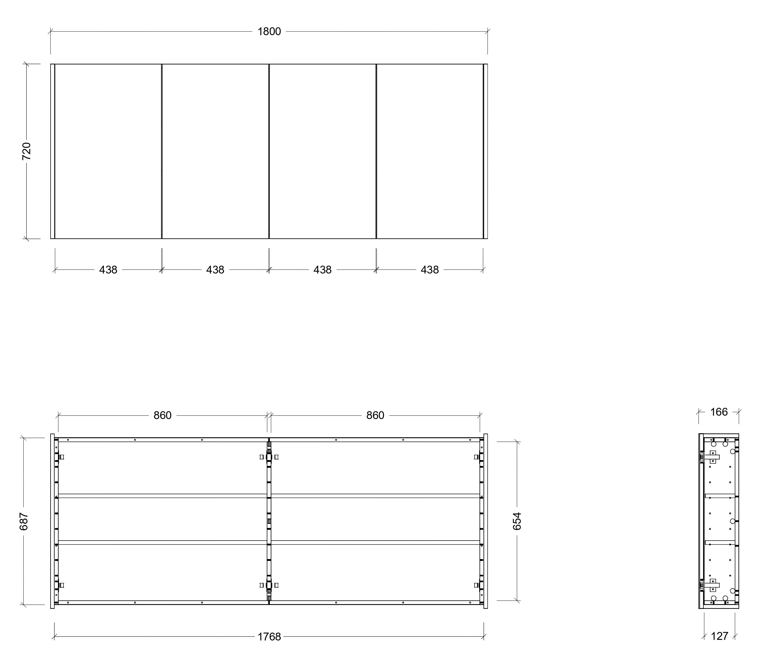 TIMBERLINE DENVER CUSTOM SHAVING CABINET (ALL SIZING)