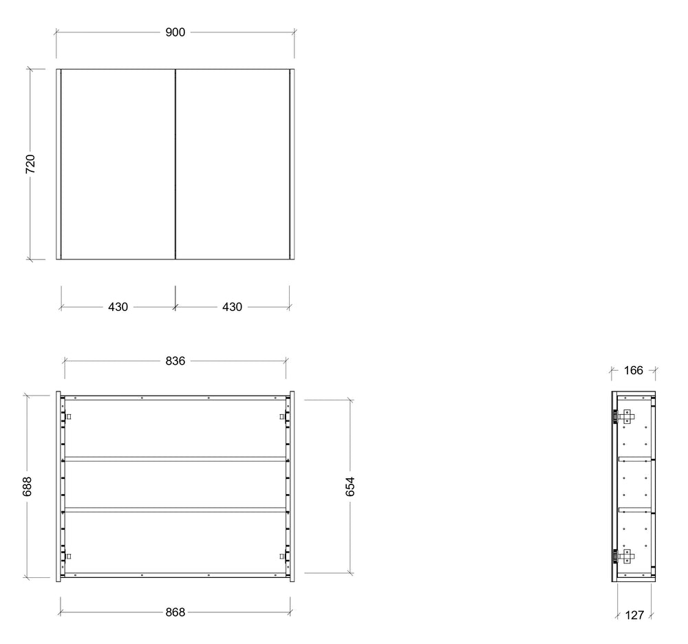 TIMBERLINE DENVER CUSTOM SHAVING CABINET (ALL SIZING)