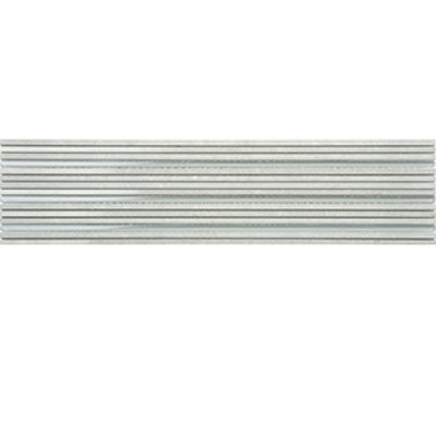 EVERSTONE DURAGLASS ASH GREY MIXED 600X150MM AIRSTRIP MOSAIC TILE (PER BOX)