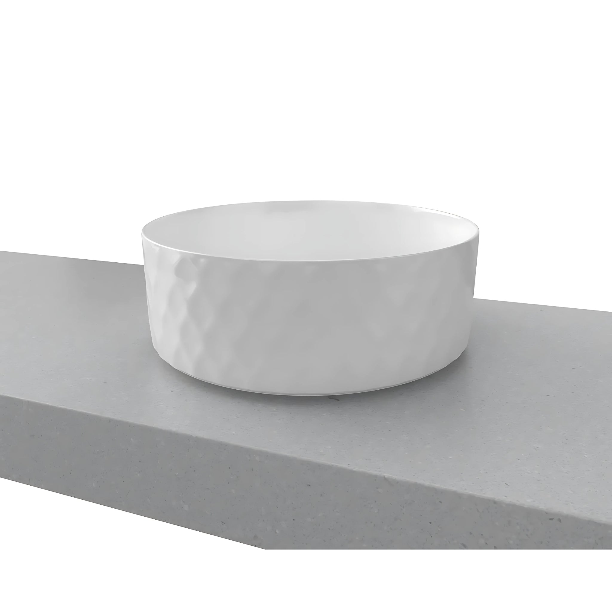 TIMBERLINE DIAMOND ABOVE COUNTER BASIN GLOSS WHITE 360MM