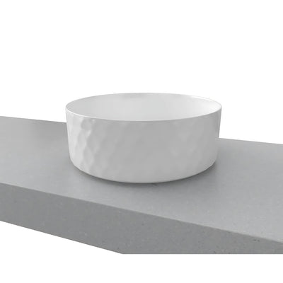 TIMBERLINE DIAMOND ABOVE COUNTER BASIN GLOSS WHITE 360MM