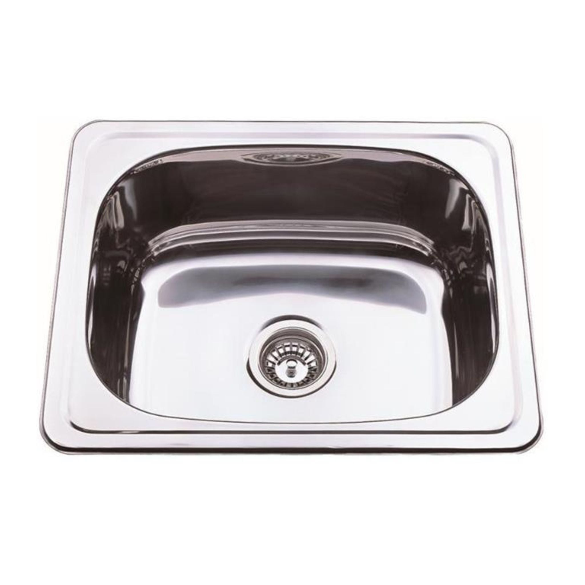 POSEIDON DROP-IN SINGLE BOWL LAUNDRY SINK STAINLESS STEEL 455MM