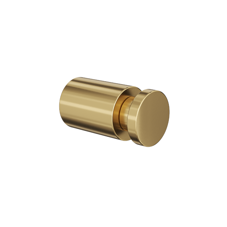 Linsol Dotti Single Robe Hook Brushed Brass - Alternate View