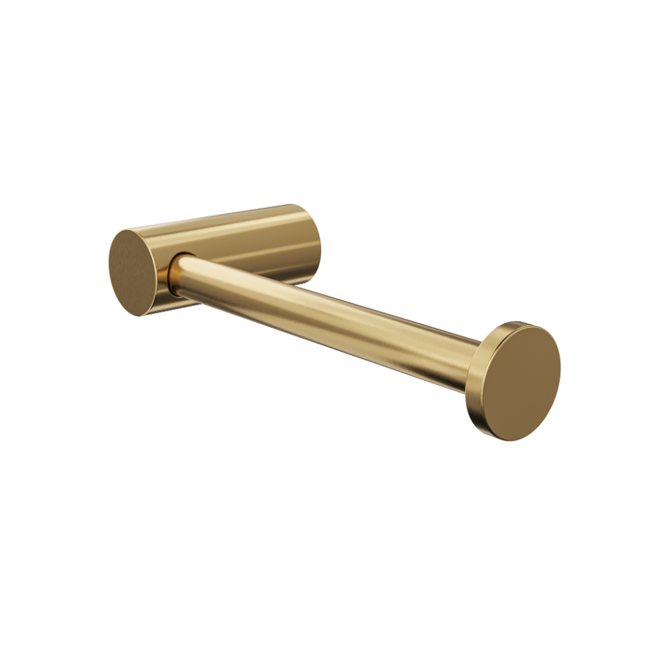 Linsol Dotti Toilet Roll Holder 147mm Brushed Brass