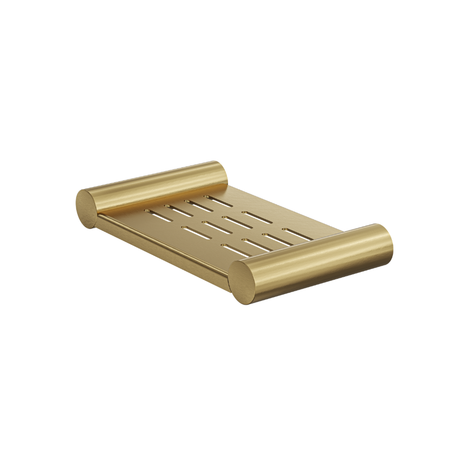 Linsol Dotti Metal Soap Dish 185mm Brushed Brass