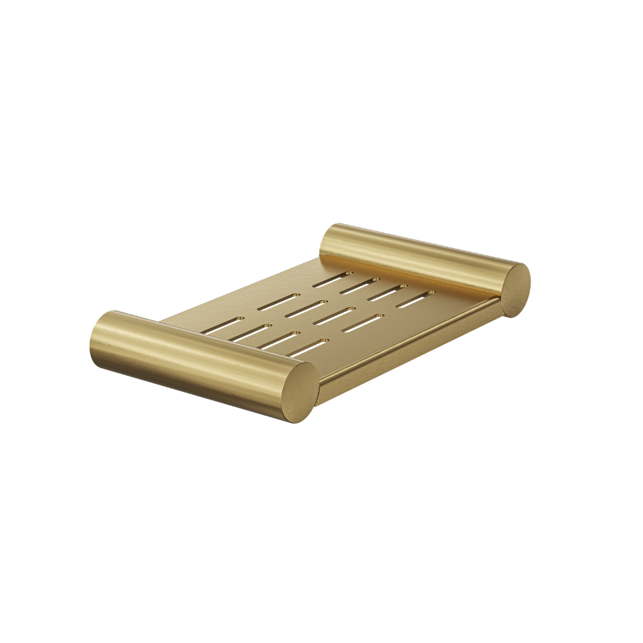 Linsol Dotti Metal Soap Dish 185mm Brushed Brass - Alternate View
