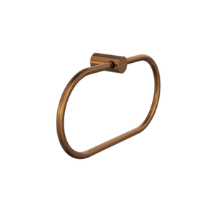 Linsol Dotti Towel Ring 260mm Aged Bronze - Alternate View