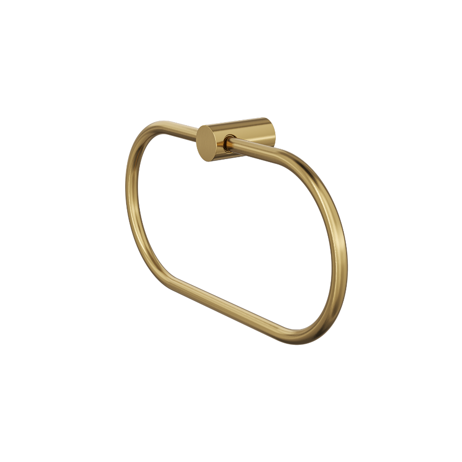 Linsol Dotti Towel Ring 260mm Brushed Brass